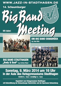 Das Plakat des Big Band Meetings